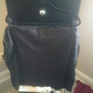 Torrid black lace mini skirt